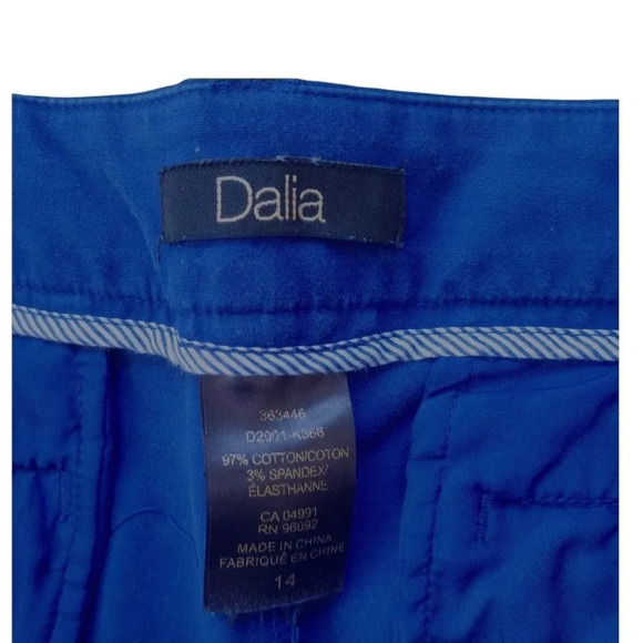Dahlia Cropped Pants Trousers Capris Royal Blue 14 - Picture 7 of 7